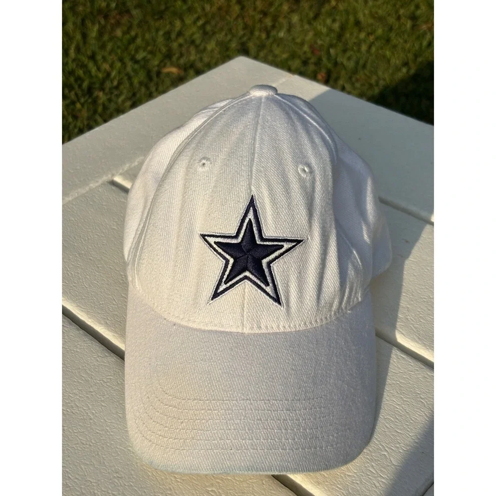 Dallas Cowboys NFL Hat White Adjustable Cotton Star Logo Cap X012Z